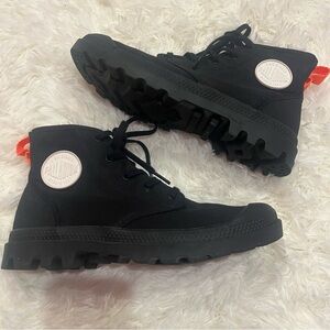 Palladium Pampa Hi Twill High Top Canvas Shoes Women's Size 8 Black